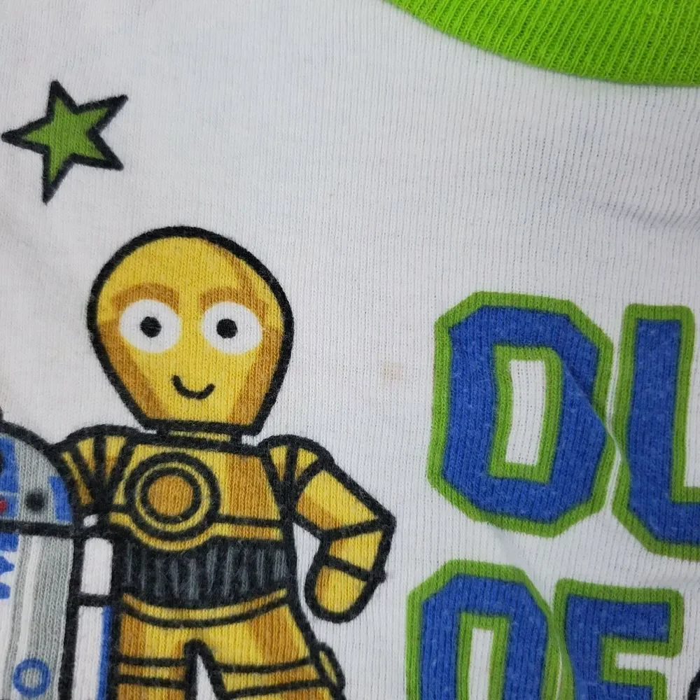 Star Wars Pajama Top C3PO R2D2 Boys 5T No Pants Crew Neck‎